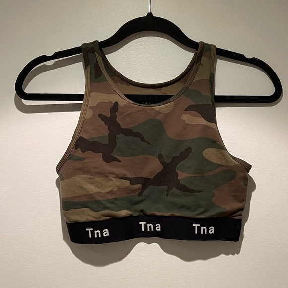 Aritzia TNA Camo Crop Top - Small - Picture 1 of 2